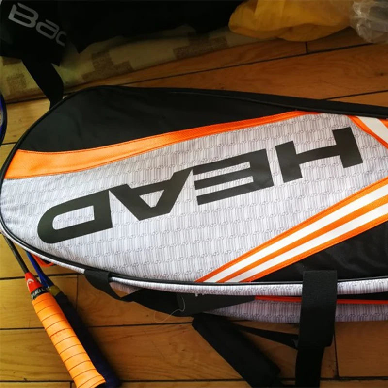 Tennis Rackets Backpack Large Capacity for 3-6 Pieces Racquets Badminton Squash Gym Bag with Separated Shoes Compartment