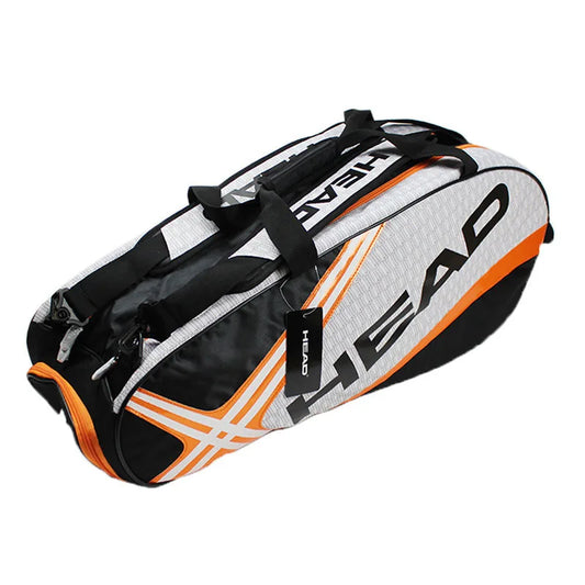 Tennis Rackets Backpack Large Capacity for 3-6 Pieces Racquets Badminton Squash Gym Bag with Separated Shoes Compartment
