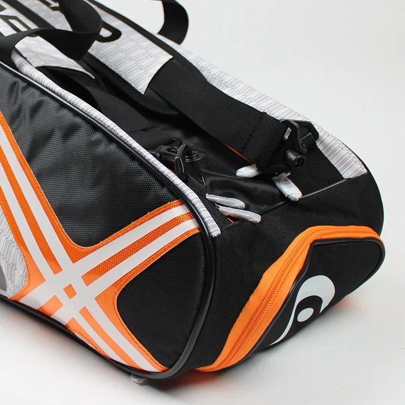 Tennis Rackets Backpack Large Capacity for 3-6 Pieces Racquets Badminton Squash Gym Bag with Separated Shoes Compartment
